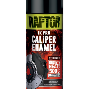 Raptor High Temp Caliper Enamel 1K aerosol, 360ml; satin black