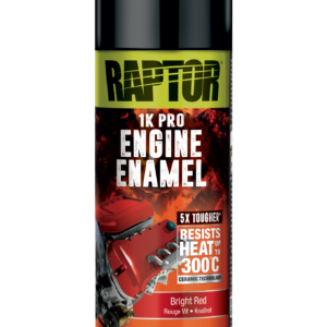 Raptor High Temp Engine Enamel 1K aerosol, 363ml; bright red