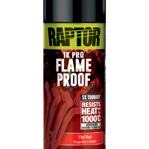 Raptor High Temp Flameproof Paint 1K aerosol, 352ml; flat red