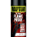 Raptor High Temp Flameproof Paint 1K aerosol, 361ml; satin clear
