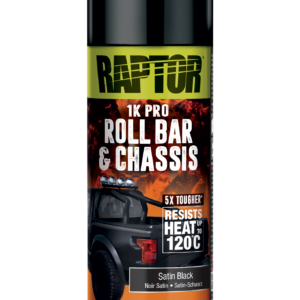 Raptor High Temp Roll Bar & Chassis 1K aerosol, 366ml; satin black
