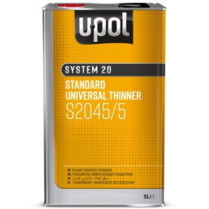 U-Pol Standard Universal Thinner (Primer, Clear, Basecoat); 5l tin; clear